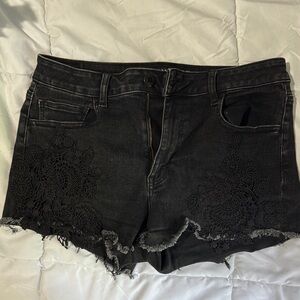 American Eagle Outfitters Black Jean Shorts